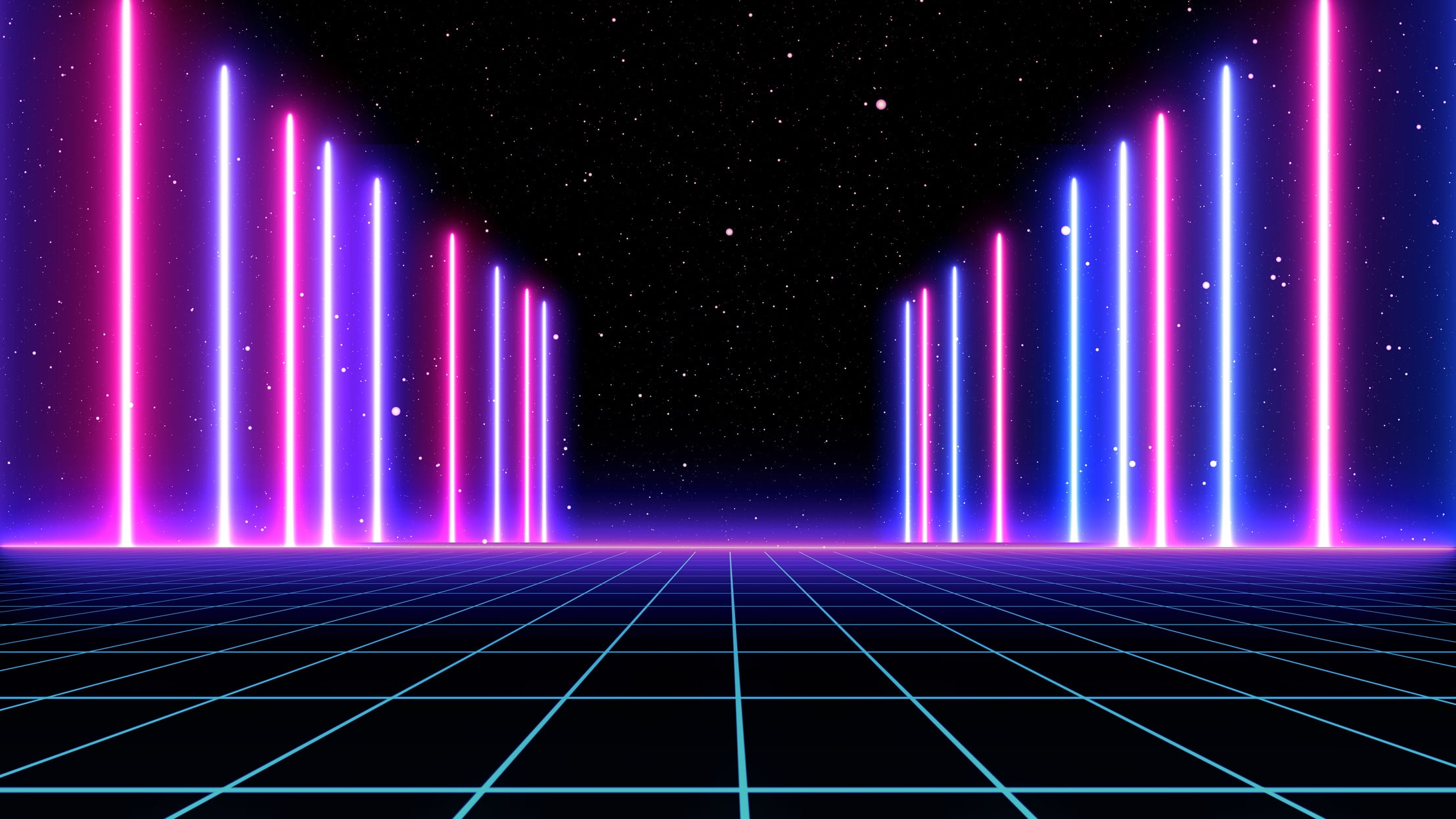 Grid Galaxy Background