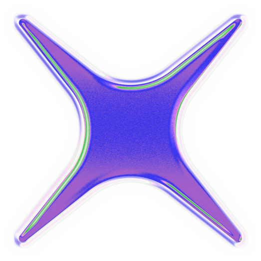 Holographic Chrome Decorative Cross